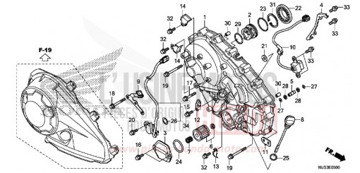 RIGHT CRANKCASE COVER NC750JF de 2015